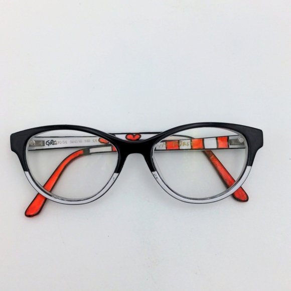 💔 RONIT FURST grc7q-s4 Size: 50/18/140 Hand Painted Eyeglasses *Unique Temple*❤ - Picture 3 of 17